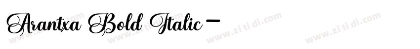 Arantxa Bold Italic字体转换
